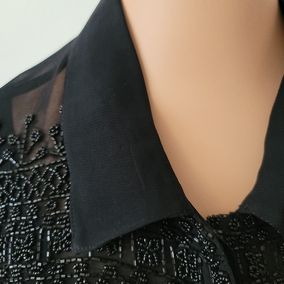 T Rose 2 Pc Beaded Dress/ Jacket Set Size Medium - Picture 3 of 11